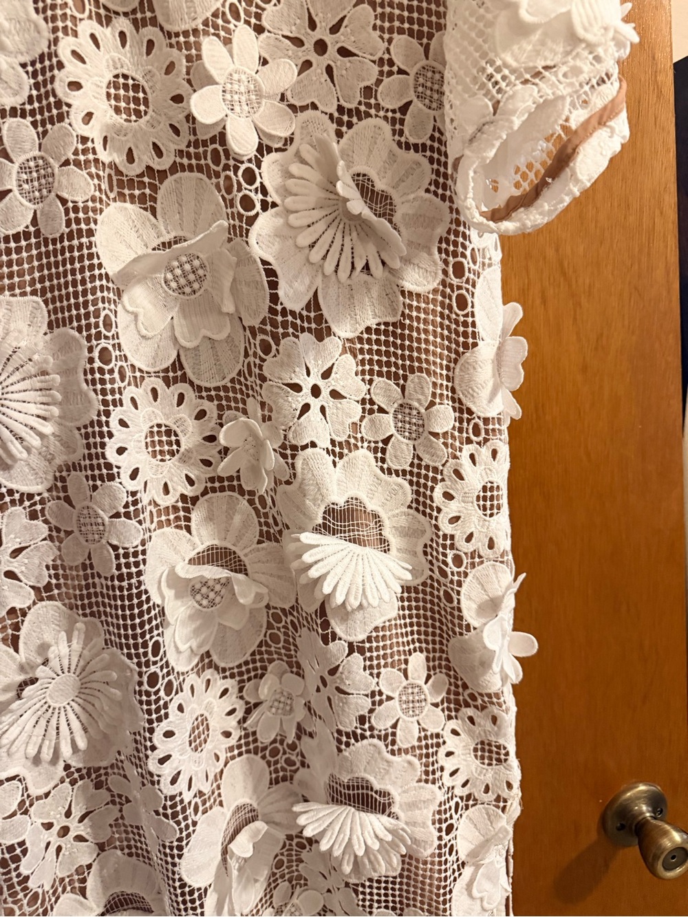 Buddy Love White Floral Crochet Maxi Dress - Picture 5 of 9